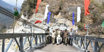 Union Minister Sanjay Seth inaugurates 400-ft Taram Chu bridge in North Sikkim