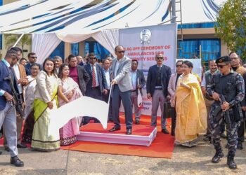 HPV vaccination drive launched in Manipur; CM flags off 33 ambulances
