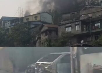 Fresh unrest in Meghalaya’s Tura over GHADC poll rumours; NPP office allegedly set ablaze