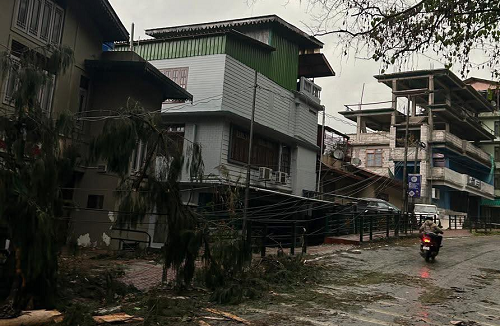 Severe thunderstorm and hail disrupt power supply in parts of Sikkim