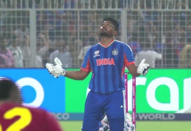 Sanju Samson storm sends India charging into semifinals of T20 WC