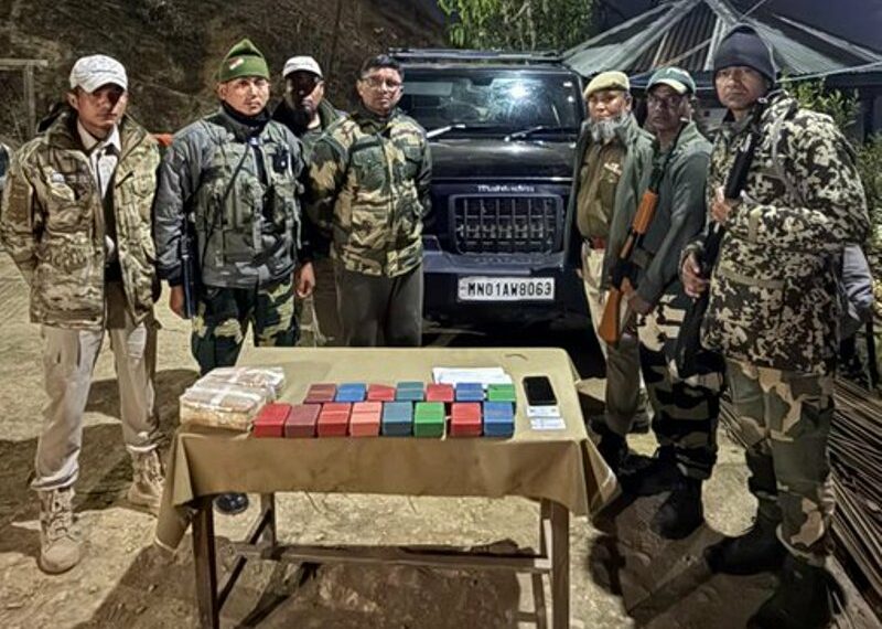 Manipur: Security forces seize 2.33 kg WY tablets, brown sugar in Tengnoupal district